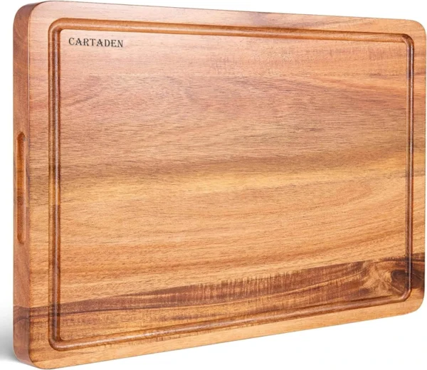 CARTADEN Cutting Boards, Large Wooden Cutting Board for Kitchen