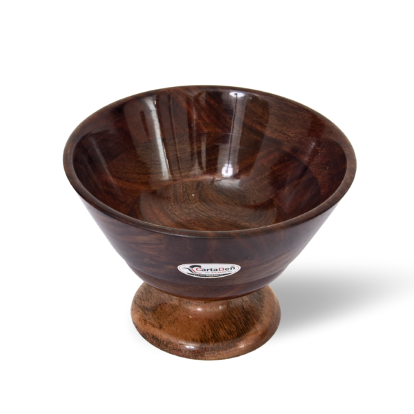 CARTADEN Wooden Bowl 6x4 inches Hand Carved (Design 1) - Image 2