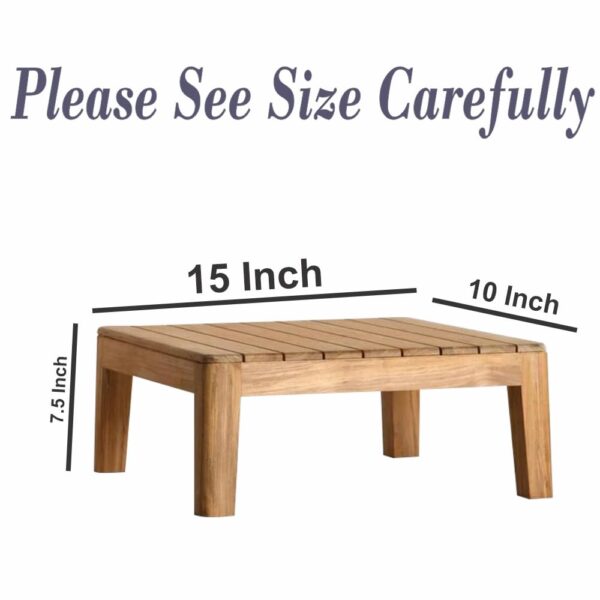 CARTADEN Wooden One Step Stool for Seating (Natural) - Image 2