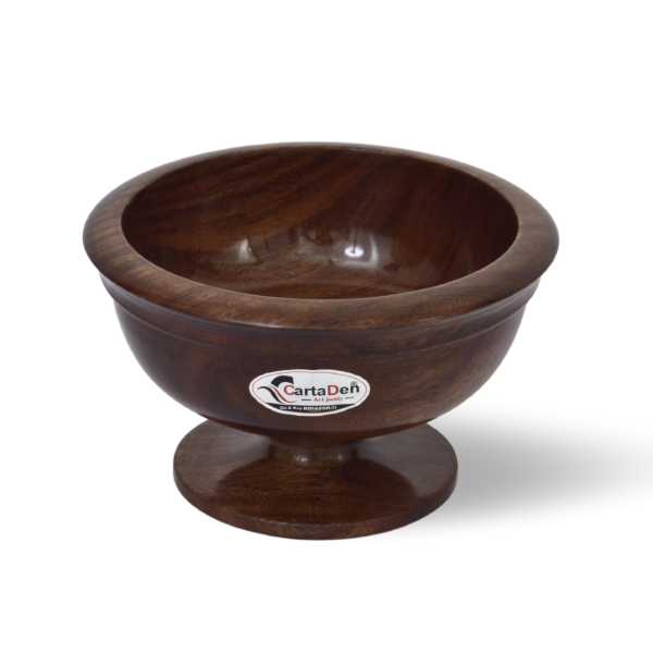 CARTADEN Wooden Bowl 6x3 inches Hand Carved (Design 4) - Image 4