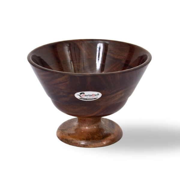 CARTADEN Wooden Bowl 6x4 inches Hand Carved (Design 1) - Image 4